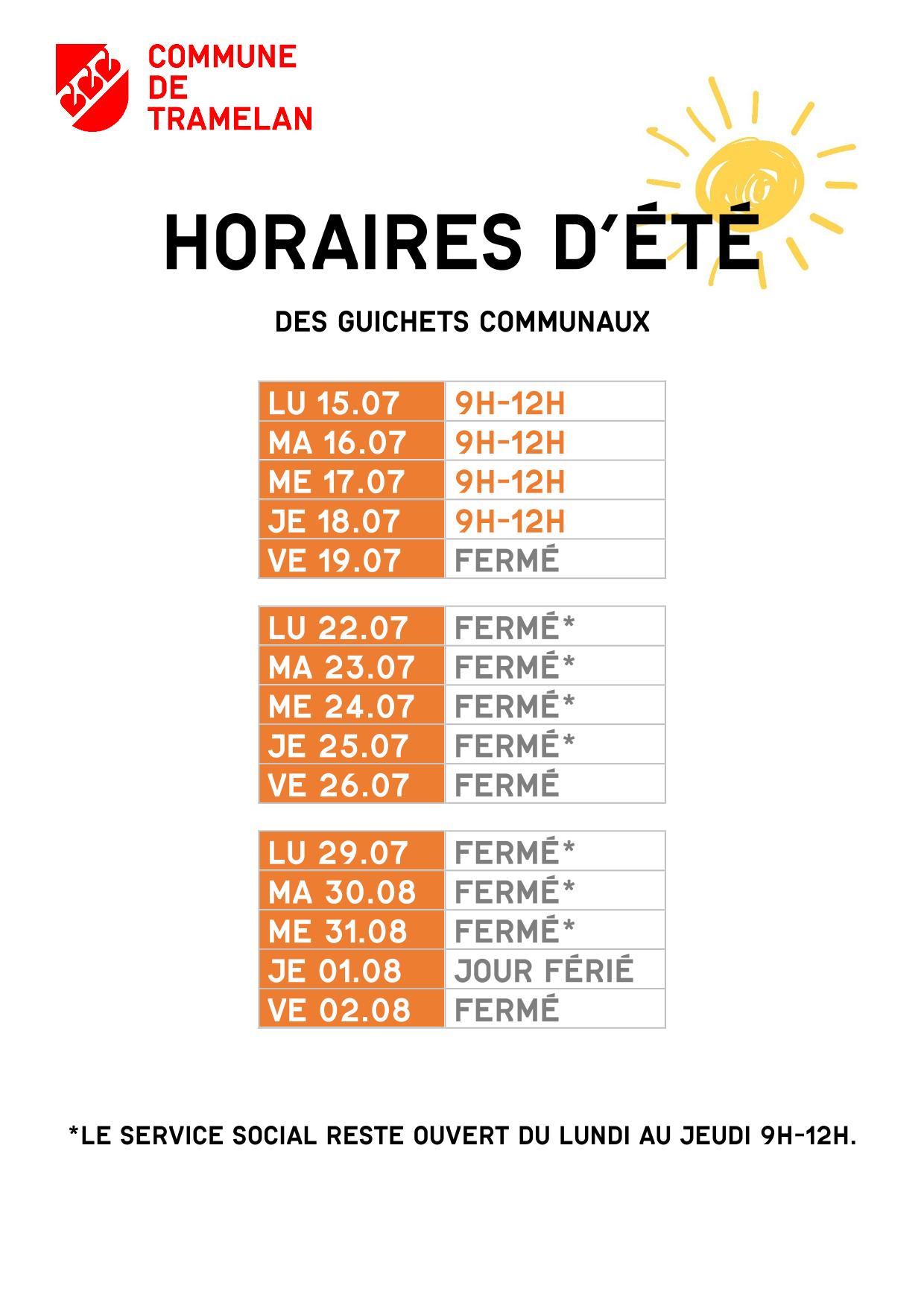 Horaires dété 2024 1